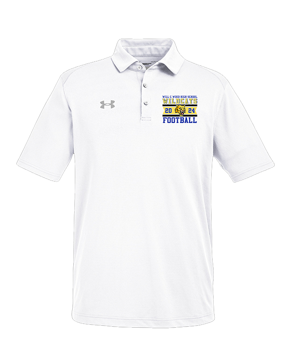 Will C Wood HS Football Stamp - Under Armour Mens Tech Polo