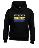 Will C Wood HS Football Stamp - Unisex Hoodie