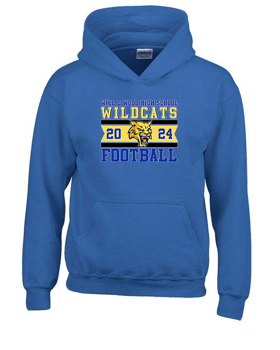 Will C Wood HS Football Stamp - Unisex Hoodie