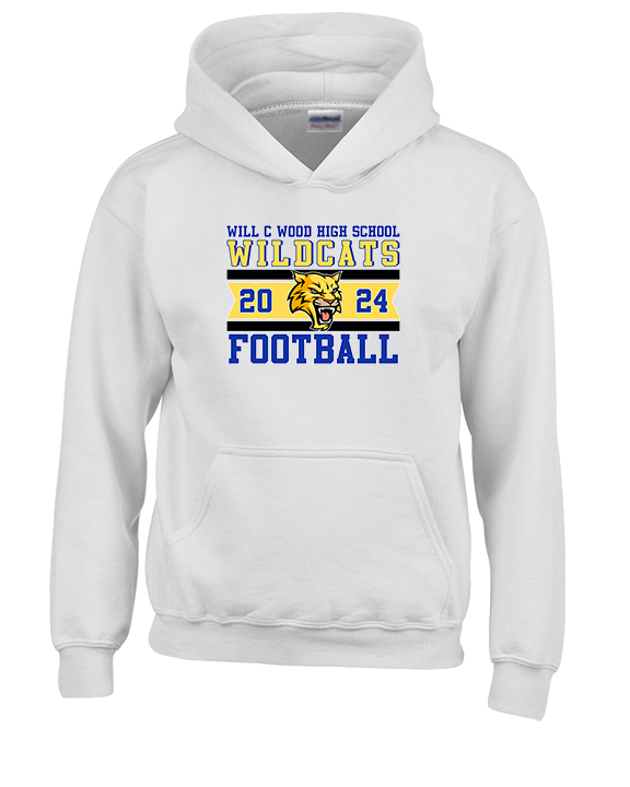 Will C Wood HS Football Stamp - Unisex Hoodie