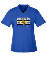 Will C Wood HS Football Stamp - Womens Performance Shirt