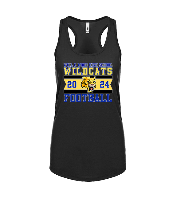 Will C Wood HS Football Stamp - Womens Tank Top