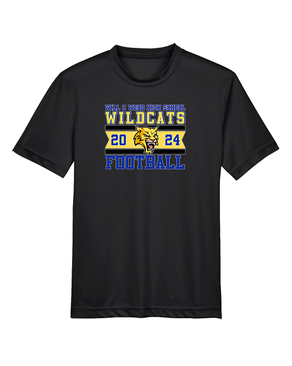 Will C Wood HS Football Stamp - Youth Performance Shirt