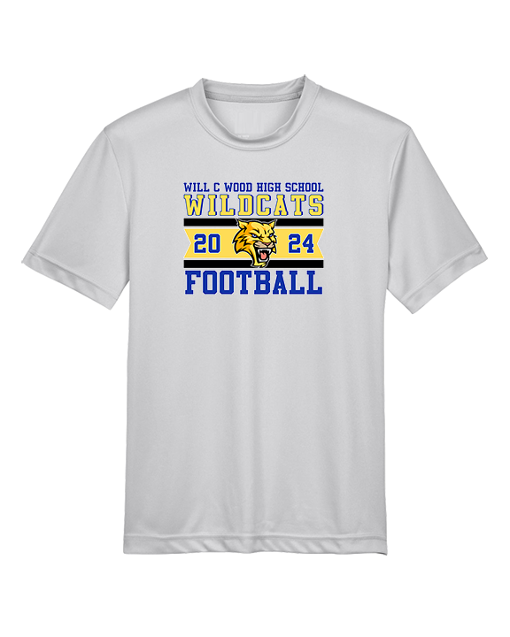 Will C Wood HS Football Stamp - Youth Performance Shirt