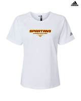 Wyoming Valley West HS Baseball Design - Womens Adidas Performance Shirt