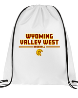 Wyoming Valley West HS Baseball Keen - Drawstring Bag