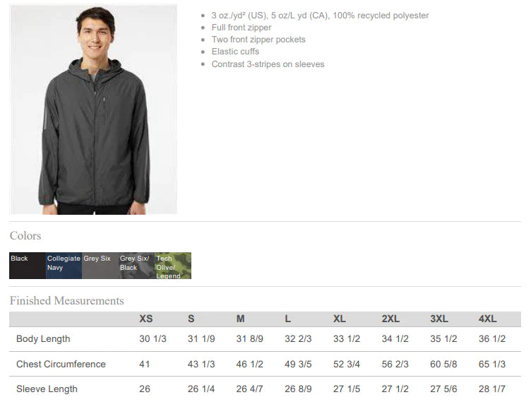 Rose Hill HS Track and Field Curve - Adidas Men's Windbreaker