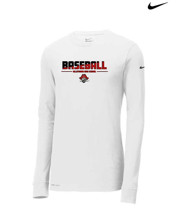 Allatoona HS Baseball Cut - Mens Nike Longsleeve