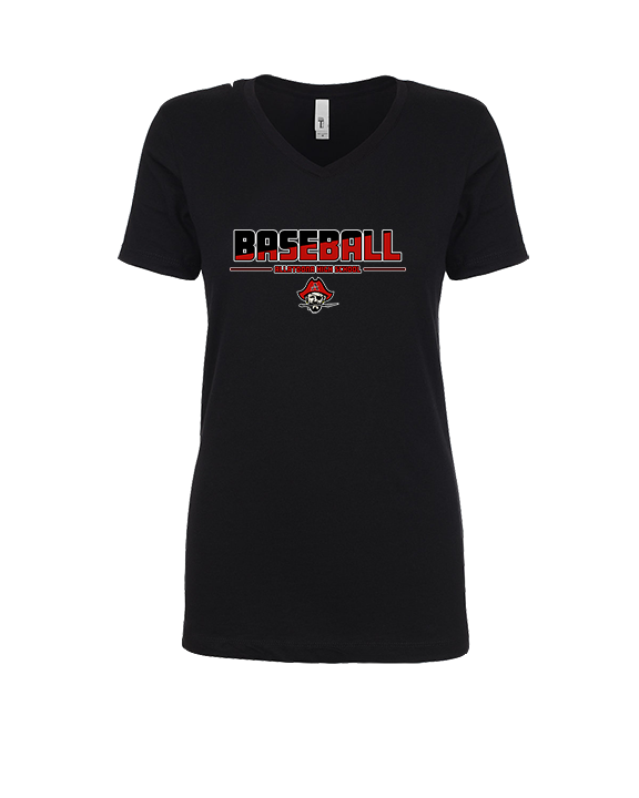 Allatoona HS Baseball Cut - Womens V-Neck