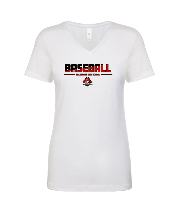 Allatoona HS Baseball Cut - Womens V-Neck