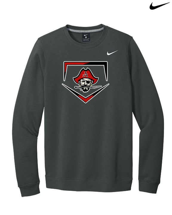 Allatoona HS Baseball Plate - Mens Nike Crewneck