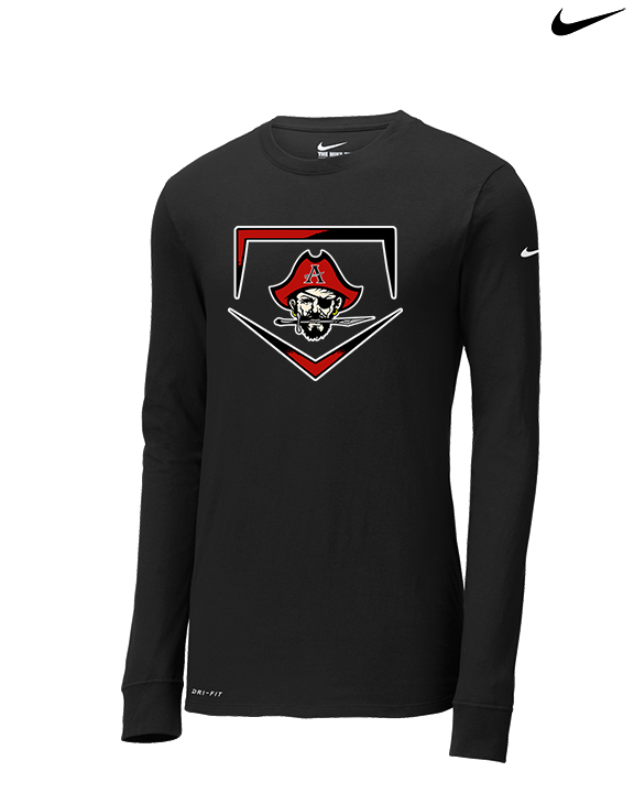 Allatoona HS Baseball Plate - Mens Nike Longsleeve