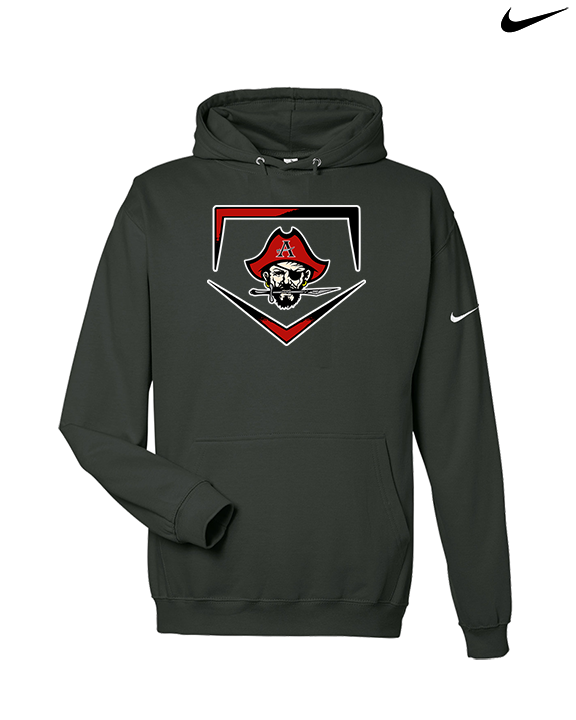 Allatoona HS Baseball Plate - Nike Club Fleece Hoodie