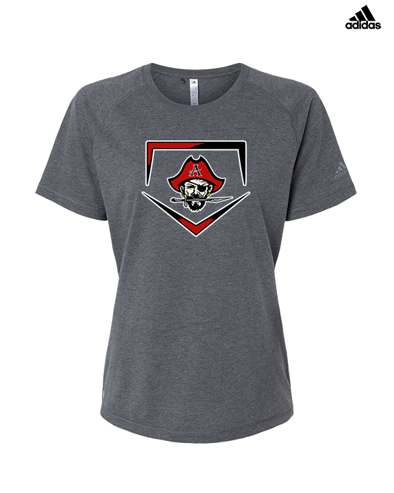 Allatoona HS Baseball Plate - Womens Adidas Performance Shirt