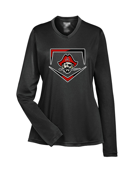 Allatoona HS Baseball Plate - Womens Performance Longsleeve