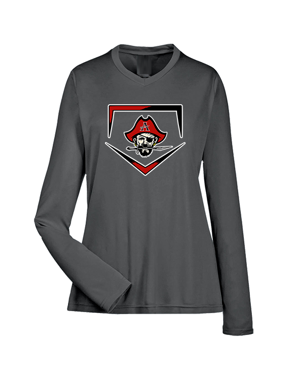 Allatoona HS Baseball Plate - Womens Performance Longsleeve