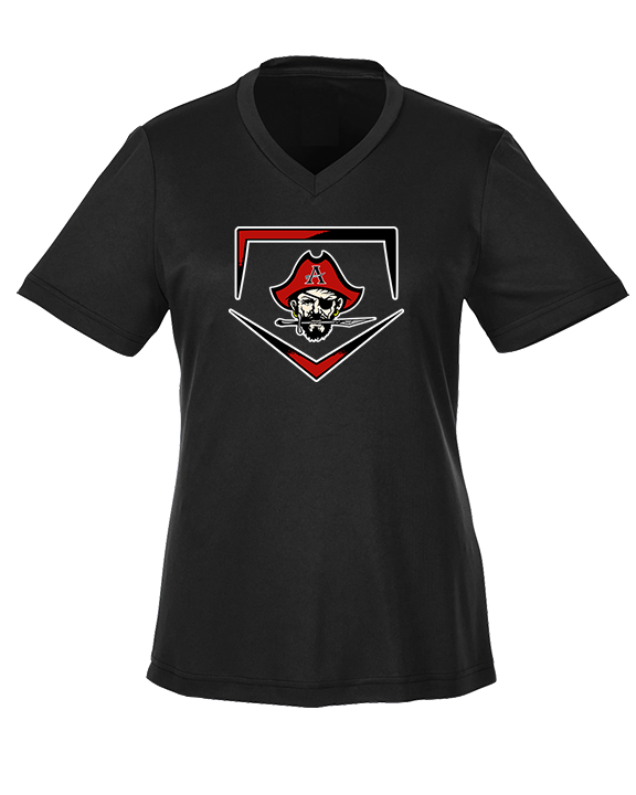 Allatoona HS Baseball Plate - Womens Performance Shirt