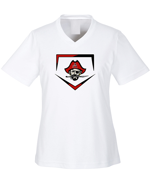 Allatoona HS Baseball Plate - Womens Performance Shirt