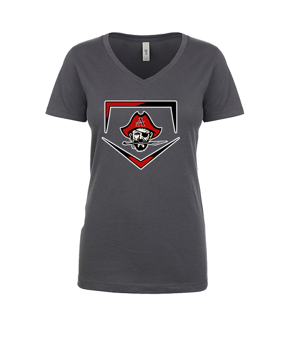 Allatoona HS Baseball Plate - Womens Vneck