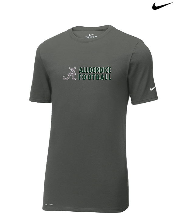 Allderdice HS Football Basic - Mens Nike Cotton Poly Tee