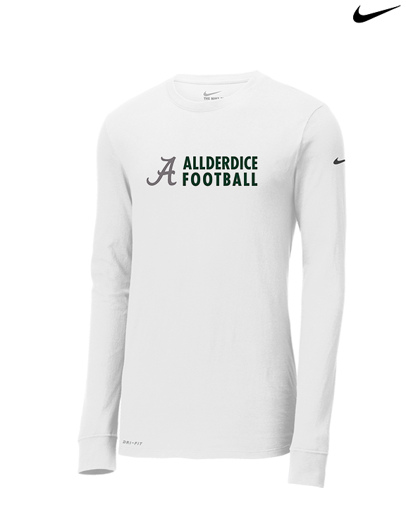 Allderdice HS Football Basic - Mens Nike Longsleeve