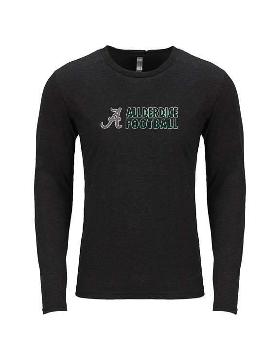 Allderdice HS Football Basic - Tri-Blend Long Sleeve