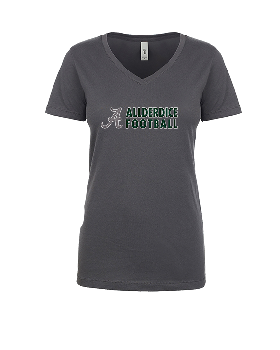 Allderdice HS Football Basic - Womens V-Neck