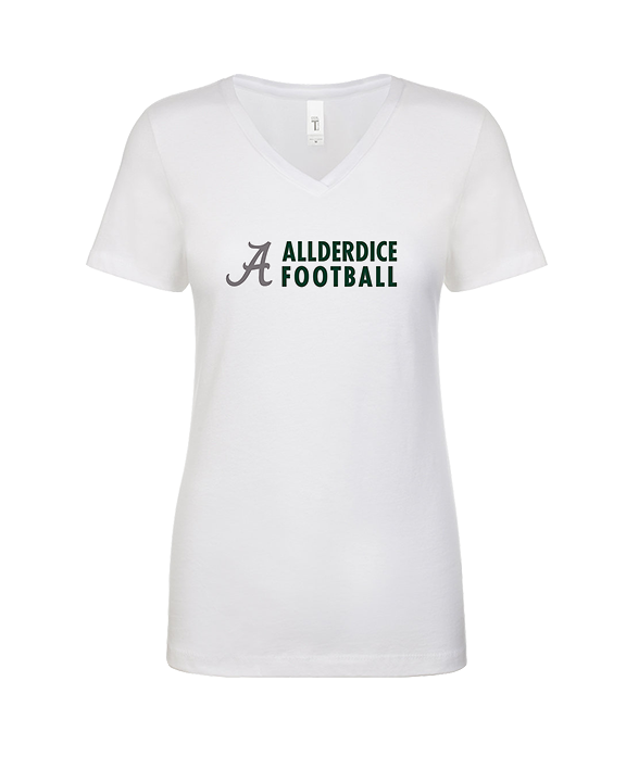 Allderdice HS Football Basic - Womens V-Neck