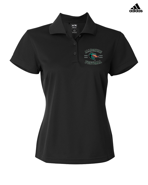 Allderdice HS Football Curve - Adidas Womens Polo