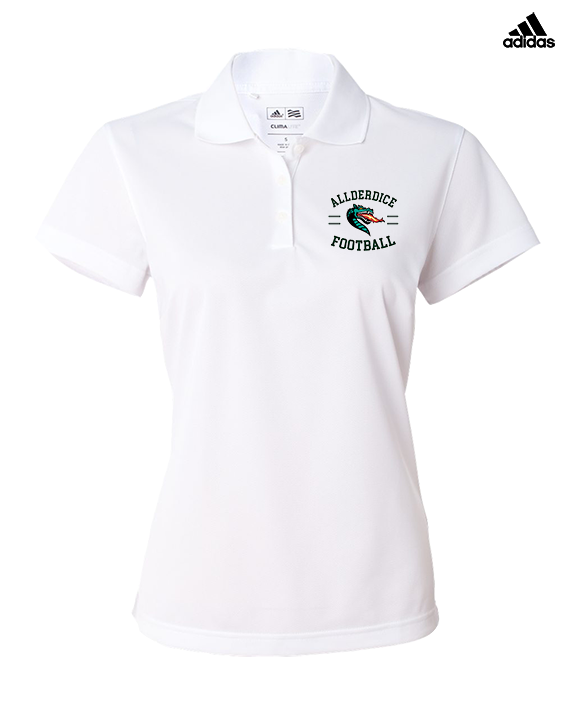 Allderdice HS Football Curve - Adidas Womens Polo