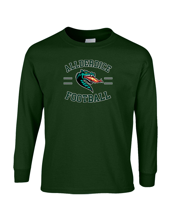 Allderdice HS Football Curve - Cotton Longsleeve