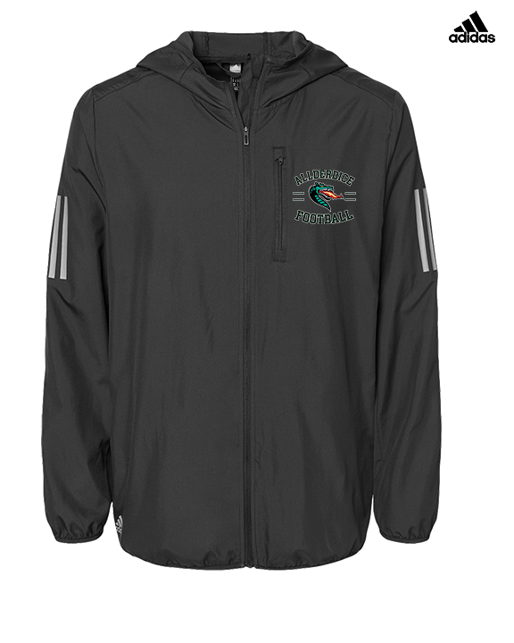 Allderdice HS Football Curve - Mens Adidas Full Zip Jacket