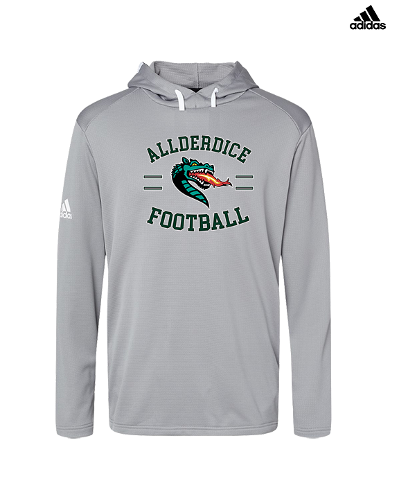 Allderdice HS Football Curve - Mens Adidas Hoodie