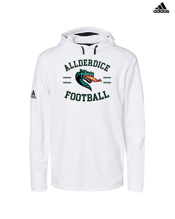 Allderdice HS Football Curve - Mens Adidas Hoodie