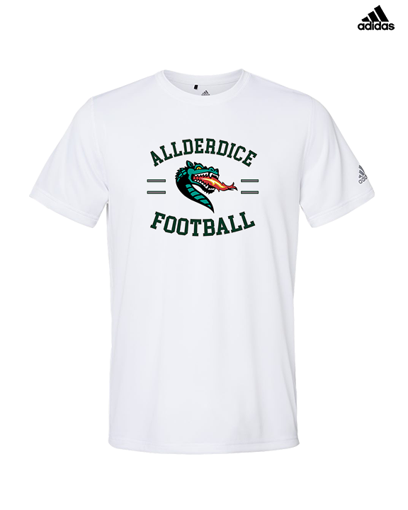 Allderdice HS Football Curve - Mens Adidas Performance Shirt