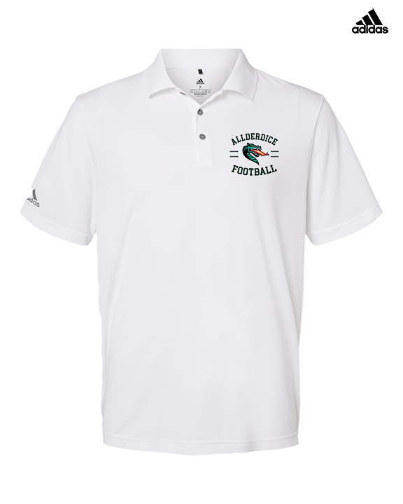 Allderdice HS Football Curve - Mens Adidas Polo