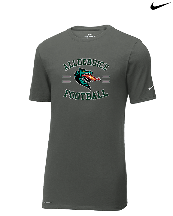 Allderdice HS Football Curve - Mens Nike Cotton Poly Tee