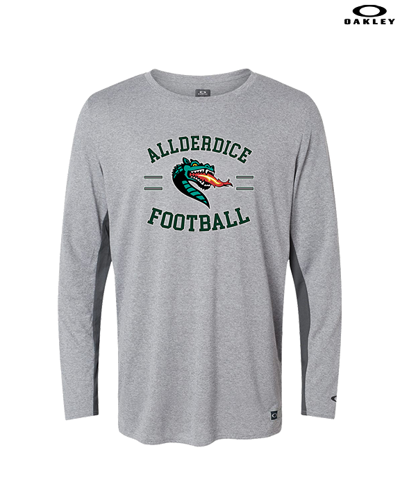 Allderdice HS Football Curve - Mens Oakley Longsleeve