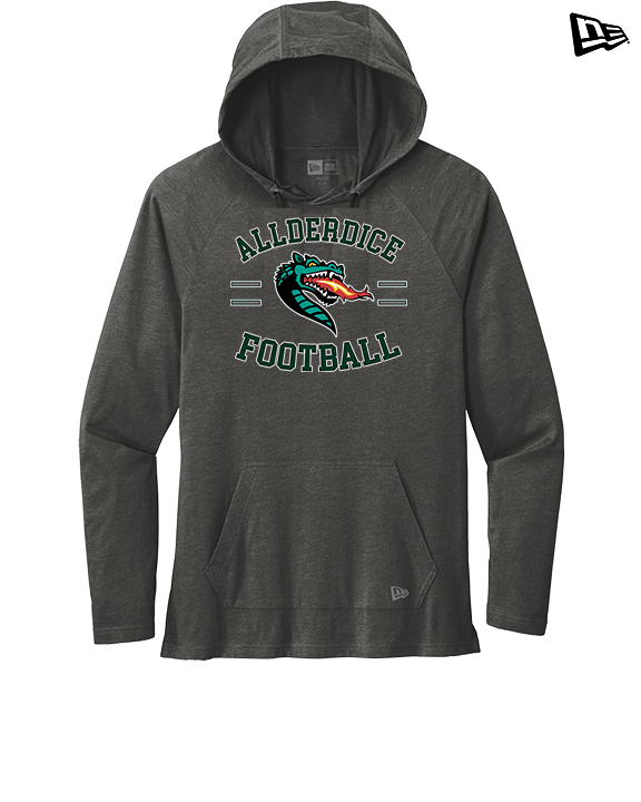 Allderdice HS Football Curve - New Era Tri-Blend Hoodie