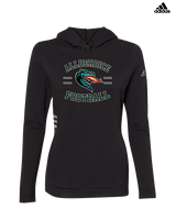 Allderdice HS Football Curve - Womens Adidas Hoodie