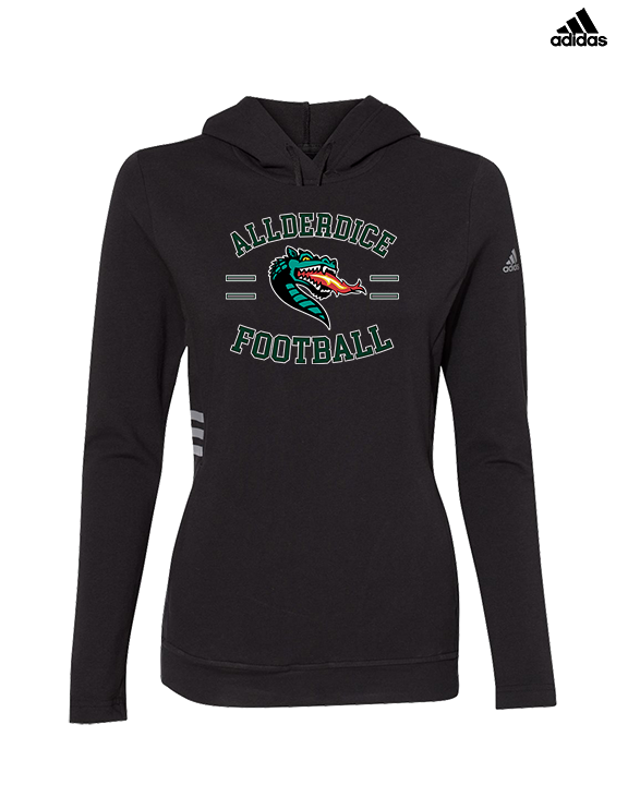 Allderdice HS Football Curve - Womens Adidas Hoodie