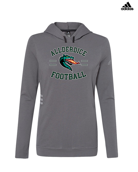 Allderdice HS Football Curve - Womens Adidas Hoodie