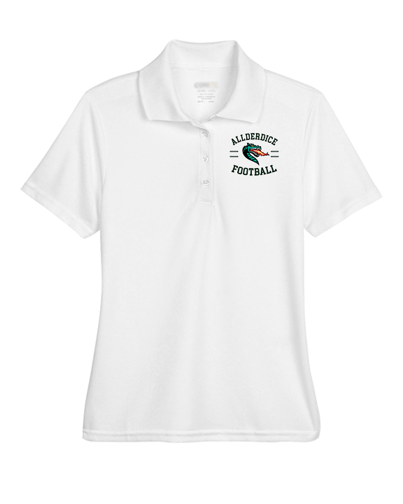 Allderdice HS Football Curve - Womens Polo