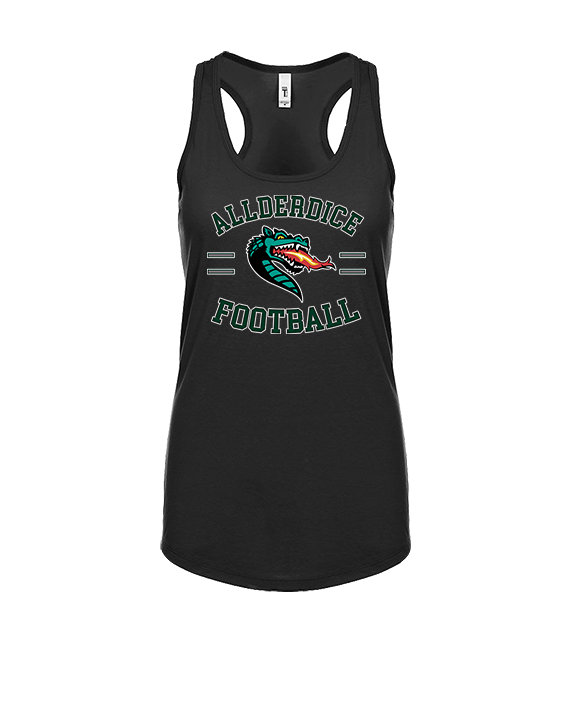 Allderdice HS Football Curve - Womens Tank Top