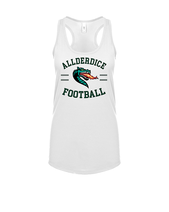 Allderdice HS Football Curve - Womens Tank Top