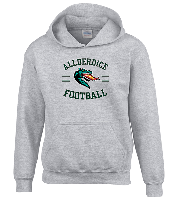 Allderdice HS Football Curve - Youth Hoodie