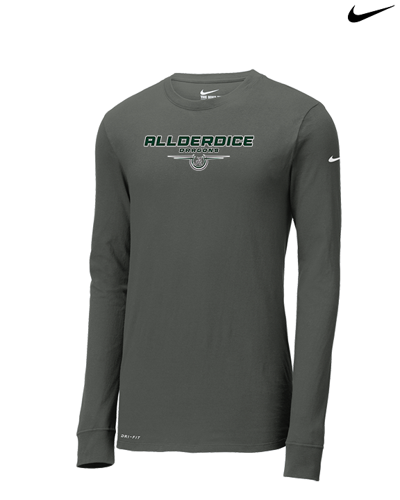 Allderdice HS Football Design - Mens Nike Longsleeve