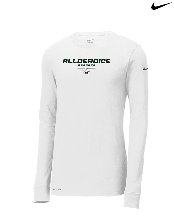 Allderdice HS Football Design - Mens Nike Longsleeve