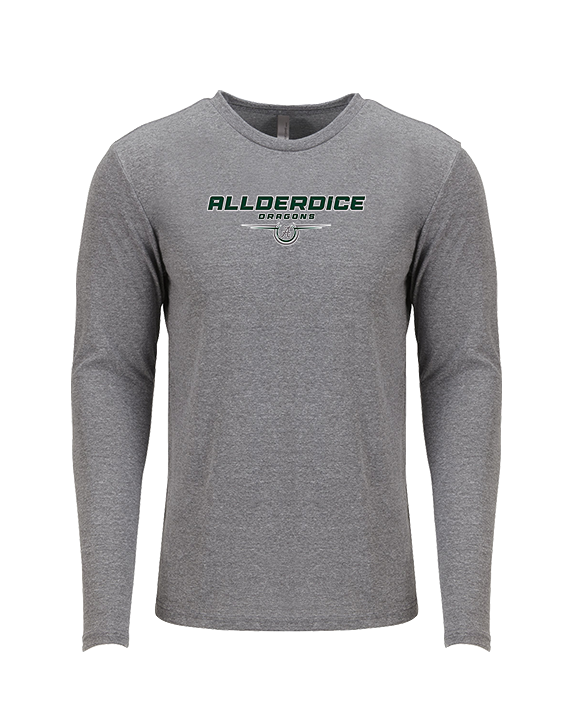 Allderdice HS Football Design - Tri-Blend Long Sleeve