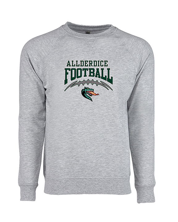 Allderdice HS Football School Football - Crewneck Sweatshirt